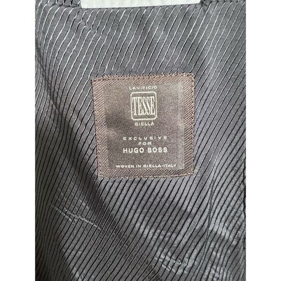 Lanificio Tesse Biella Exclusive For HUGO BOSS Men's Sports Coat Navy Size 40R - Picture 4 of 8